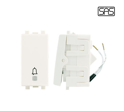 Classico Push Button with Bell Icon & lamb White - SAS-CLA 30 515