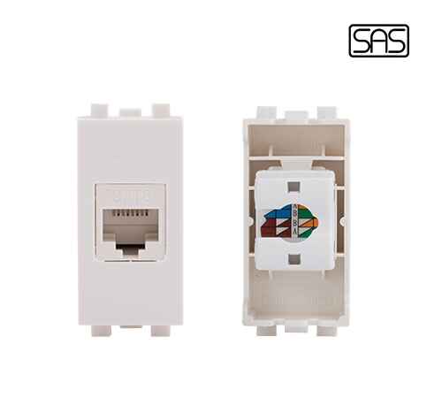 Classico Computer Socket Cat6 White - SAS-CLA 30 684