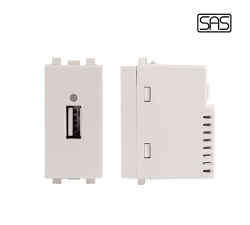 Classico USB Power Socket White -SAS- CLA 30 928
