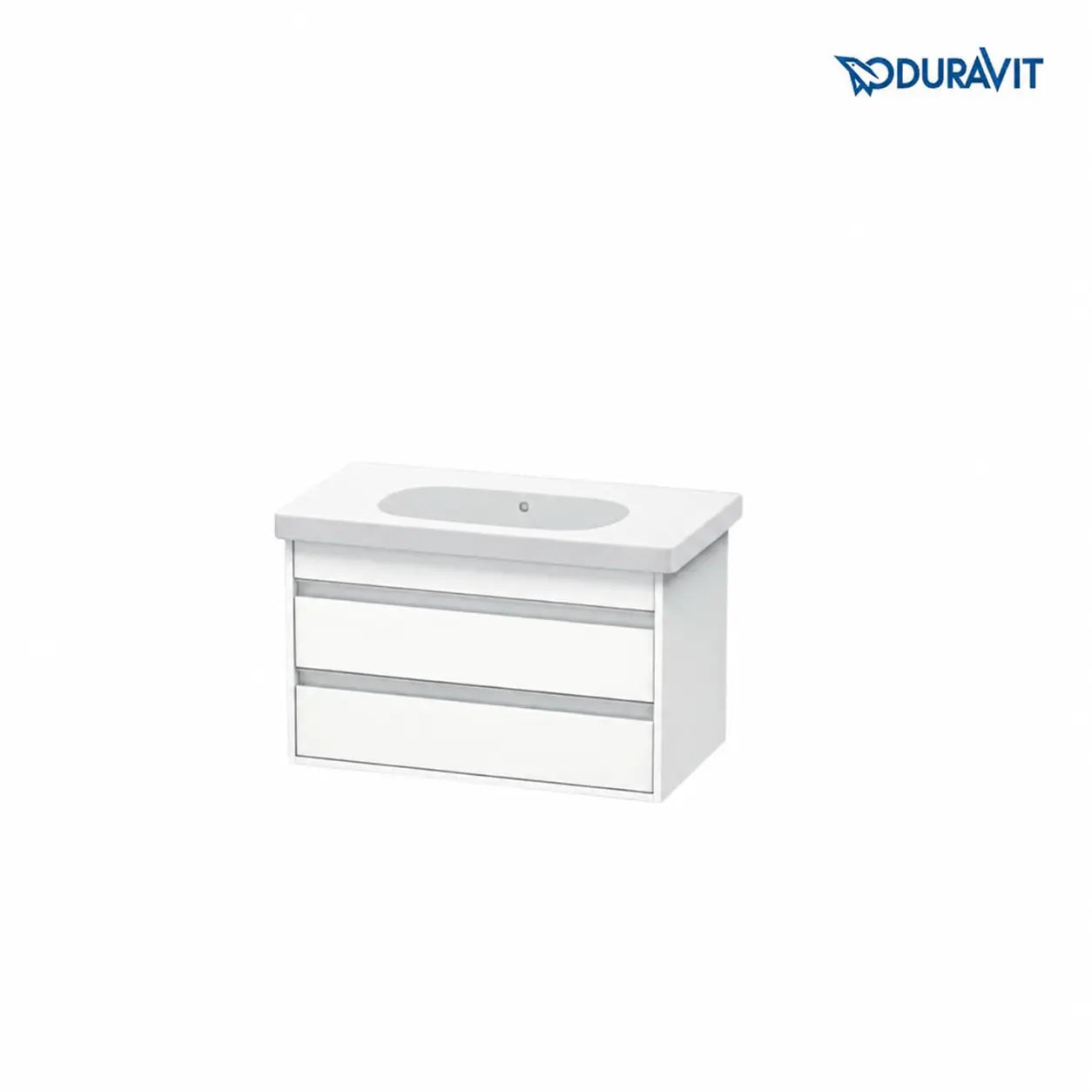 Duravit Ketho White Matte Furniture Unit 45.5 × 80 cm with Washbasin