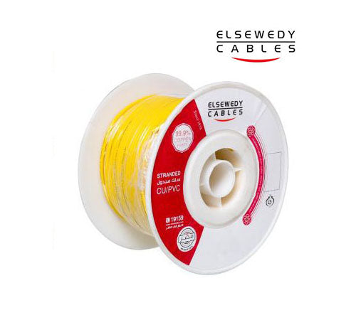 Fine Stranded Copper Wire - 100 M - 1 mm Yellow