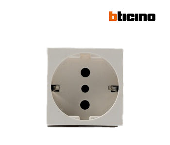 German Socket 16A White - Bticino - D4140