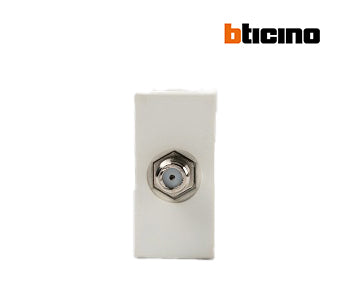 Solida Type F TV female connector White - Bticino - D4269F