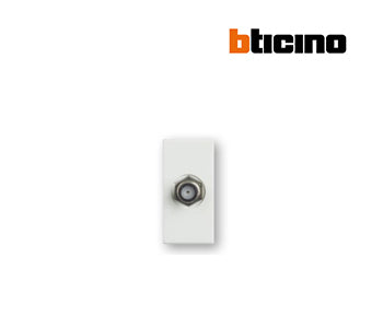 Solida Type F TV female connector Ivory - Bticino - DA4269F