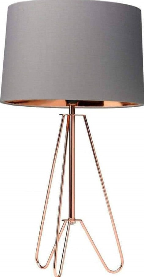 De Landa Rose Gold & Gray Lampshade - 30*30*30*50 Cm - DL-A010