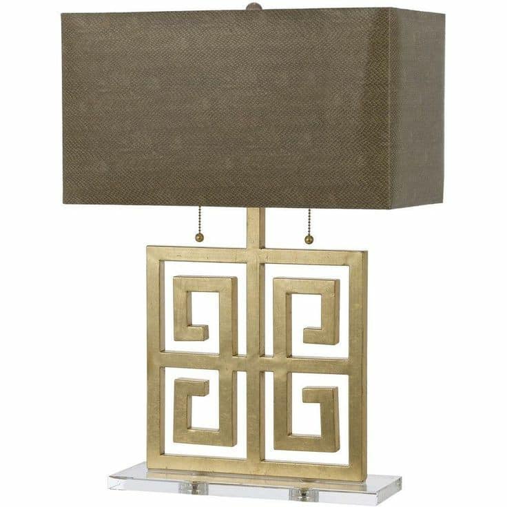 De Landa Gold & Brown Lampshade - 40*35*20*60 Cm - DL-A011