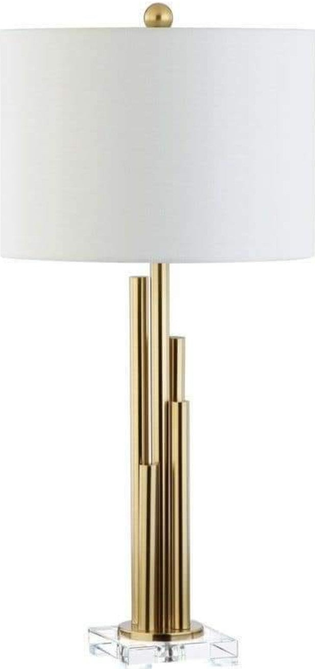 De Landa Gold & White Lampshade - 40*30*20*60 Cm - DL-A013