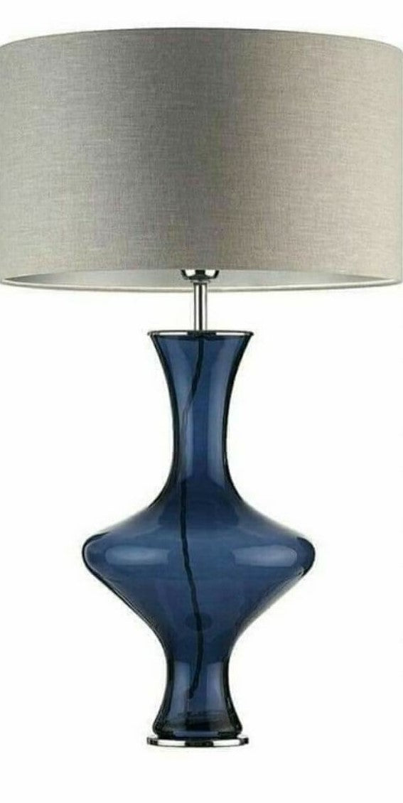 De Landa Transperant Blue & Gray Lampshade - 35*30*30*55-60 Cm - DL-A019