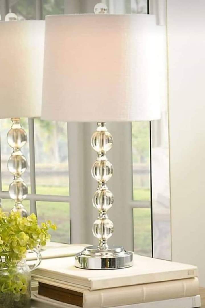 De Landa Transperant & white Lampshade - 35*30*28\30*55-60 Cm - DL-A023