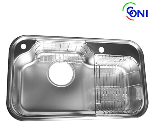 حوض مطبخ استانلس ستيل مدمج 80×48 سم - دريم كوني - DS800