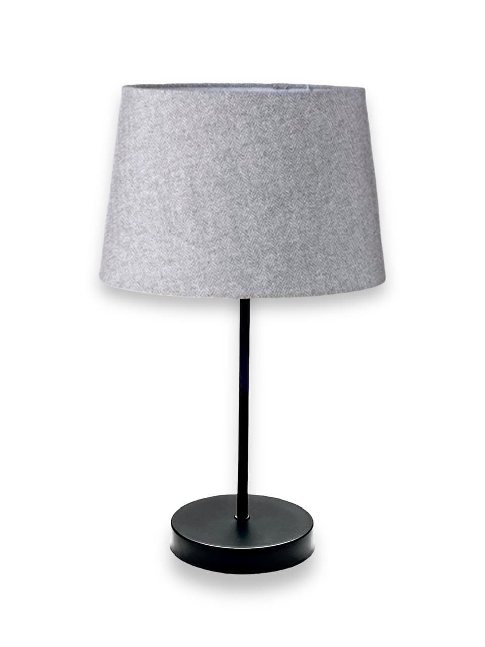 أباجورة معدن أسود مط بشابوه رمادي 50×30 سم من دوت للاضاءة - DotBTL-50307