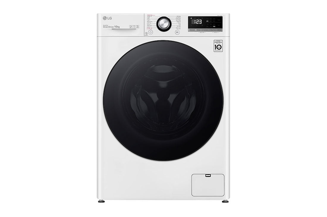 LG Washing Machine 10 KG Vivace AIDD Steam Front Load Inverter - White - F4Y3RYGYWV