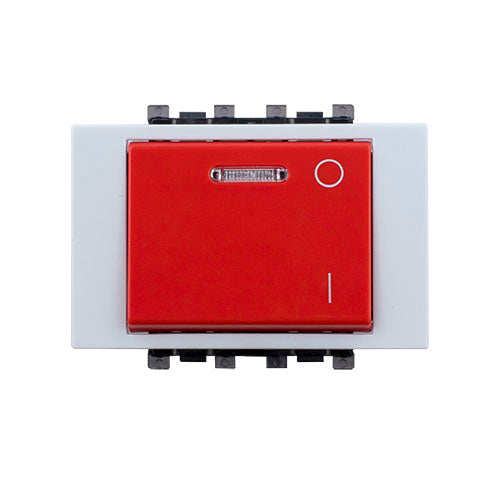 Double pole one way switch - Light Grey - 20 A - SAS - FLT 75 503
