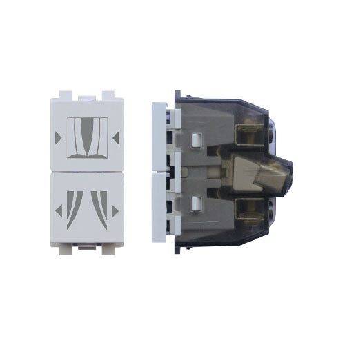 Curtain switch 3 clicks - Light Grey - 10 A - SAS - FLT 75 528