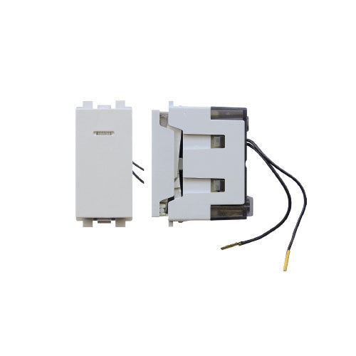 One way switch with LED lamp - Light Grey - 16 A - SAS - FLT 75 571