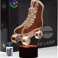 Roller Skates Acrilic Tabe Lamp 16 Colours Change With Remote Control - Charged by USB Or Batteries - B07K61DZ1Y