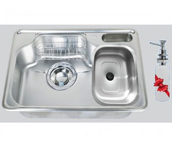 Purity Stainless Steel 1 Bowl Kitchen Sink - 75*51 cm - Golden 750