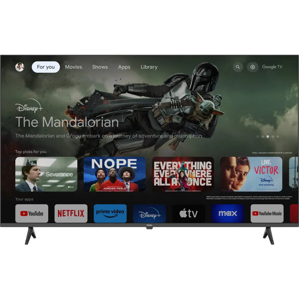 50" Haier 4K UHD Smart LED TV with Built-in Receiver- H50K80EU