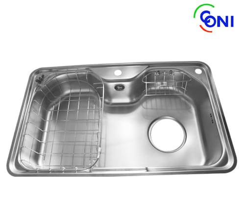 حوض مطبخ استانلس ستيل تحت رخامه 51.5×85 سم - بلي كان كوني - HBS850L/R
