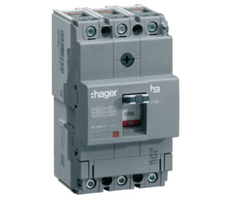 Hager Moulded Case Circuit Breaker 125 A 18KA