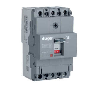 Hager Moulded Case Circuit Breaker 160 A 18KA - HDA160Z