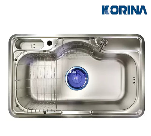 Korina Korean Stainless Steel Kitchen Sink 51.5×85 cm - Korina Korean - HJISP850
