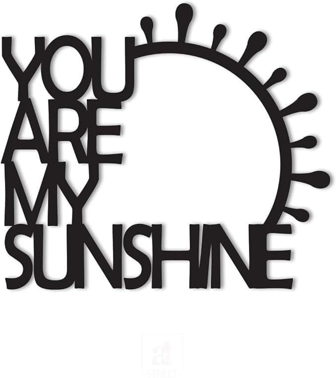 لافتة حائط خشبية بعبارة "You're My Sunshine" لديكور الحائط طول 8.7 X 10 انش - B08GCPR6M3