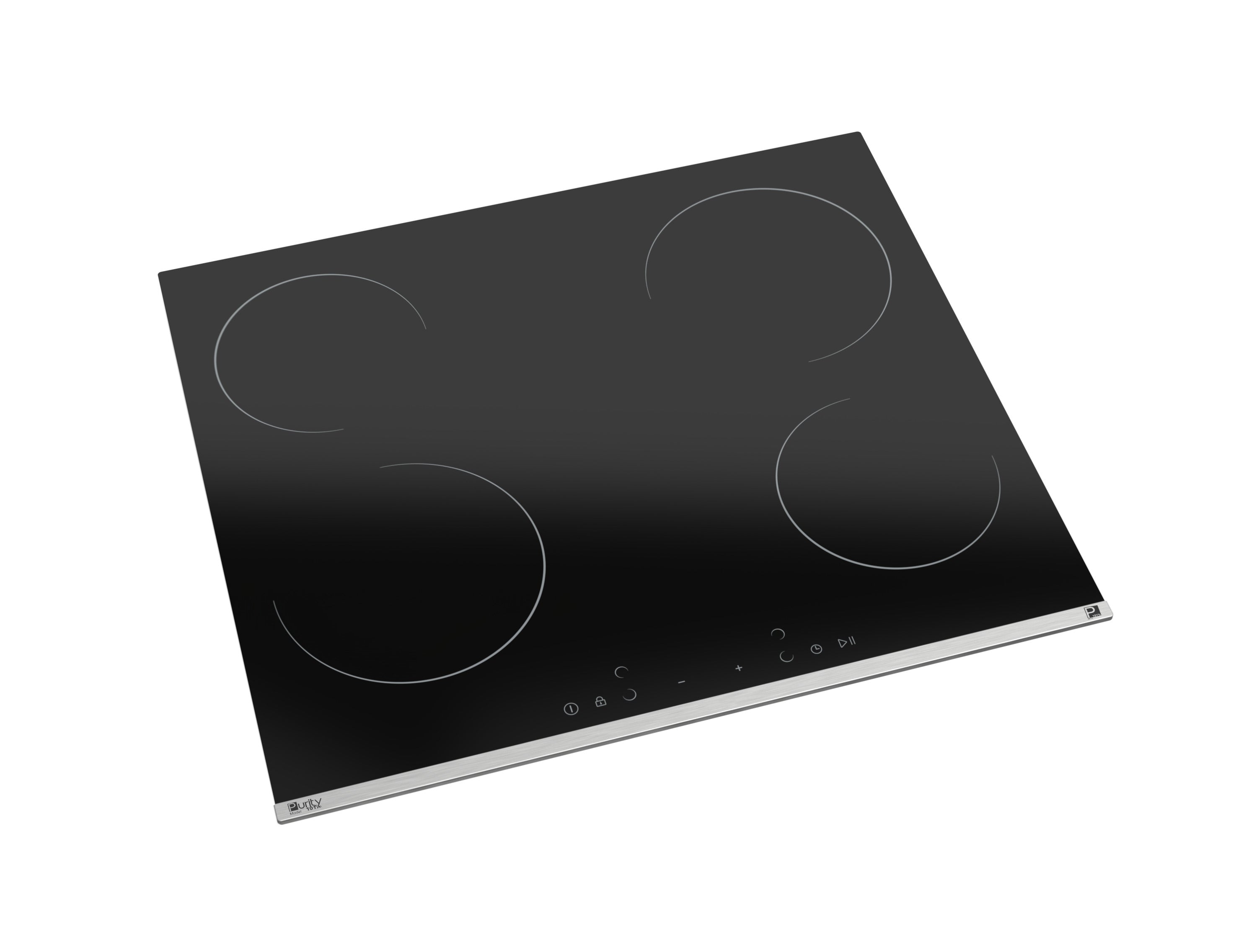 Purity Ceramic Electric Built In Hob - Black - 4 Burners - 60 cm - Purity - HPREE V6050