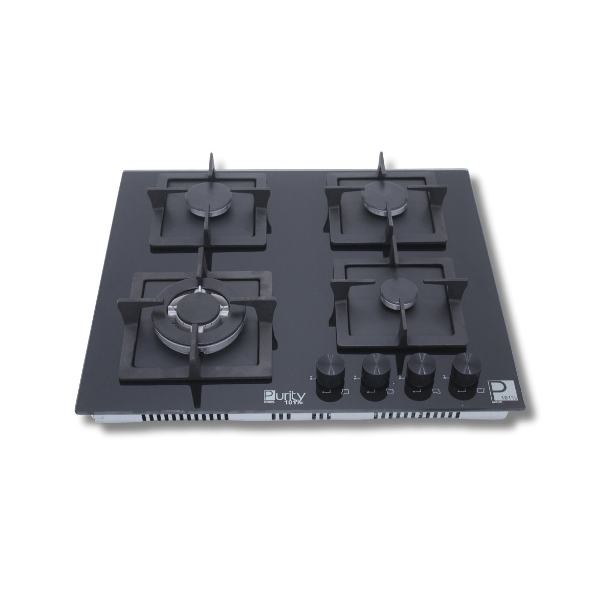 Purity Glass Electric Built In Hob - Black - 4 Burners - 60 cm - Purity - HPT606G