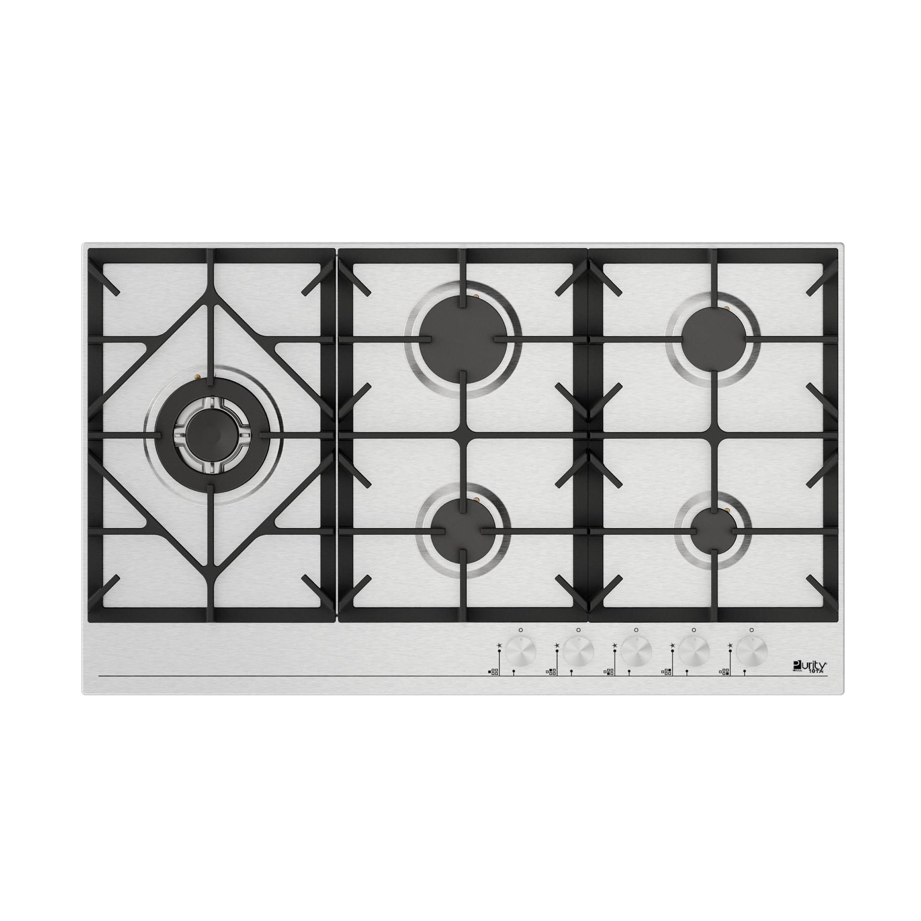 Purity Built In Hob - Silver - 5 Burners - 90 cm - Purity - HPT907S