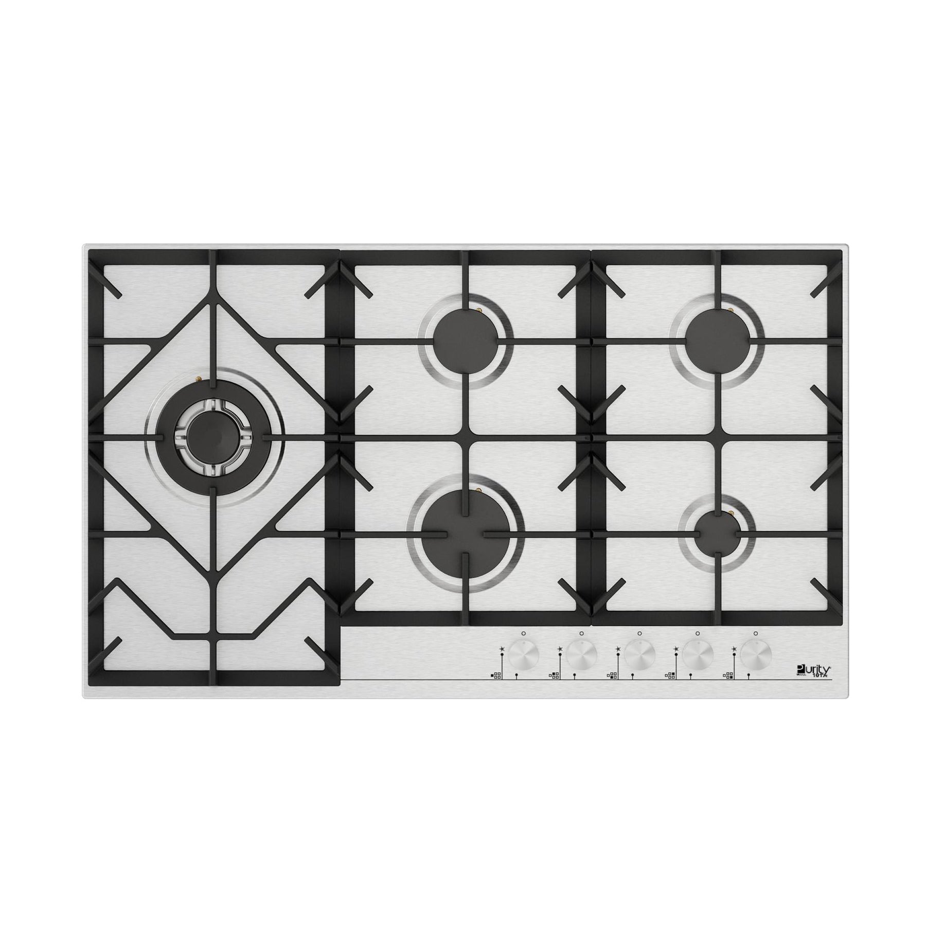 Purity Built In Hob - Silver - 5 Burners - 90 cm - Purity - HPT908S