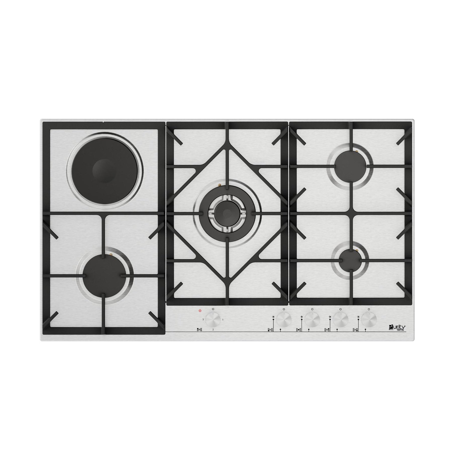 Purity Built In Hob - Silver - 5 Burners - 90 cm - Purity - HPT909ES