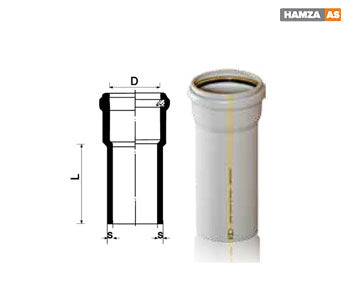 Waste Water Pipes PVC Thickness 75 mm - Hamza AS - HZ002
