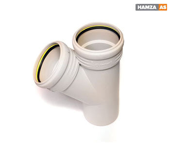 Tee 45º - 75mm - Hamza AS - HZ007
