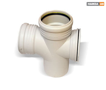 Tee With Inspection Access 75/50 mm - Hamza AS - HZ023