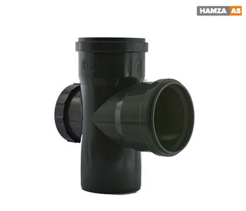 Tee With Inspection Access 75 mm - Hamza AS - HZ024