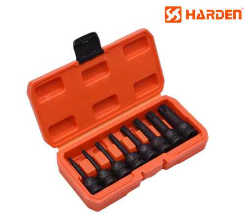 8Pcs 1/2Inch Torx Impact Socket Set Between T30-T80 - Harden - 537038