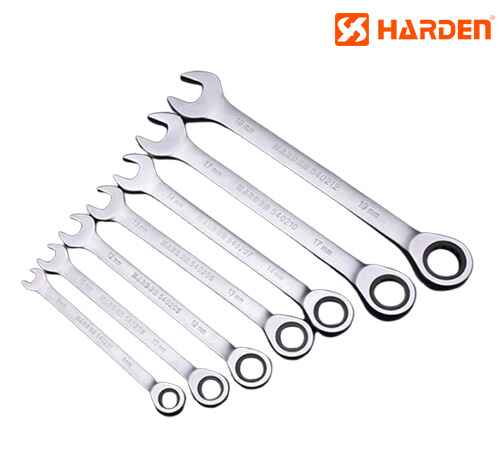 7pcs Fixed Combination Gear Spanner Set 8mm-19mm - Harden - 540117