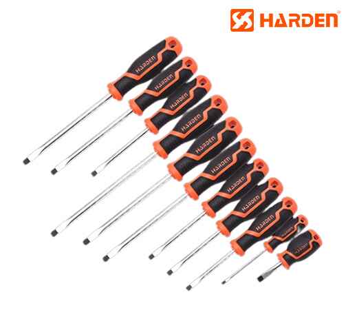 2 Color Fiber Slotted Screwdriver 150*6mm - Harden - 550255