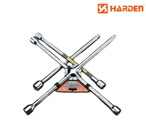Professional Hand Tools Cross Wrench 17-19-21mm & 350mm Length - Harden - 670218