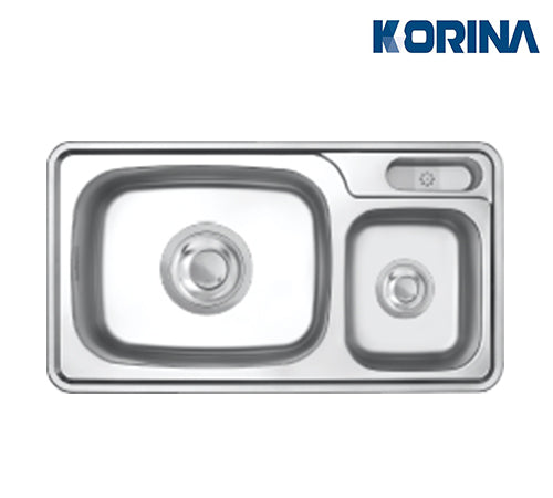 Korina Korean Stainless Steel Kitchen Sink 48×87 cm - Korina Korean - ISDP870
