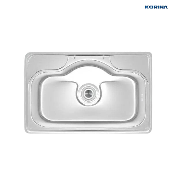 Korina Korean Stainless Steel Kitchen Sink - 75*48 cm - JIS 750N