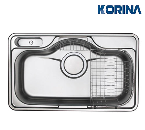 Korina Korean Stainless Steel Kitchen Sink 51.5×85 cm - Korina Korean - KDSP850