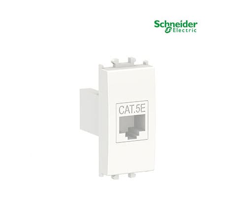 Easy Styl, Data Socket, RJ45 Cat 5 UTP, 1 Module, White-LMR6232001