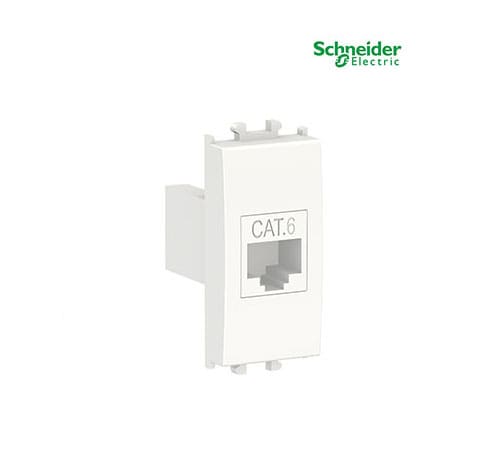 Easy Styl, Data Socket, RJ45 Cat 6 UTP, 1 Module, White-LMR6233001