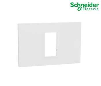 Cover frame, Schneider Miluz E, 1 gang, white - M3TB01_WE