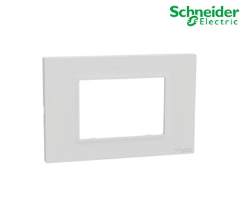 Cover frame, Schneider Miluz E, 3 gang, Aluminium - M3TB03_ALU