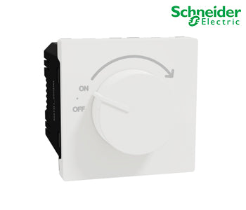 Dimmer, Schneider Miluz E, rotary knob, mechanism, white - M3TB1_250DM