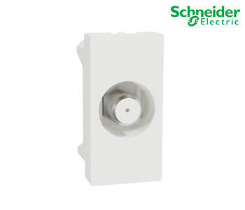 TV Outlet, Schneider Miluz E, F-type, mechanism, white - M3TB1_TVFM