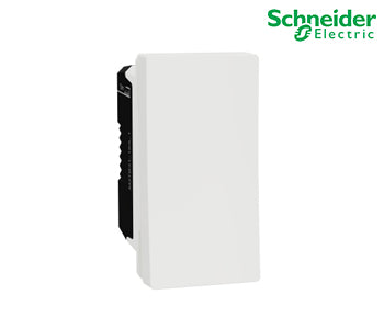 Switch, Schneider Miluz E, 1 Way, 16AX, 250V, 1 Module, White - M3TB31_16A_1